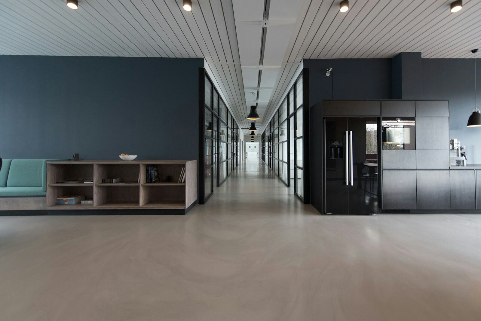 A calm, modern office interior